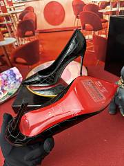 Christian Louboutin Crocodile Leather Black Pump - 6