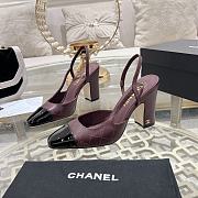 Chanel Slingbacks Leather Goatskin & Grosgrain - 1