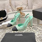	 Chanel Slingbacks Suede Goatskin & Grosgrain - 1