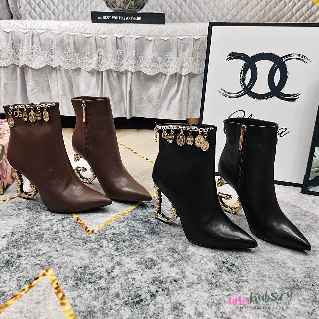 Dolce & Gabbana Baroque DG 105mm ankle boots - 1