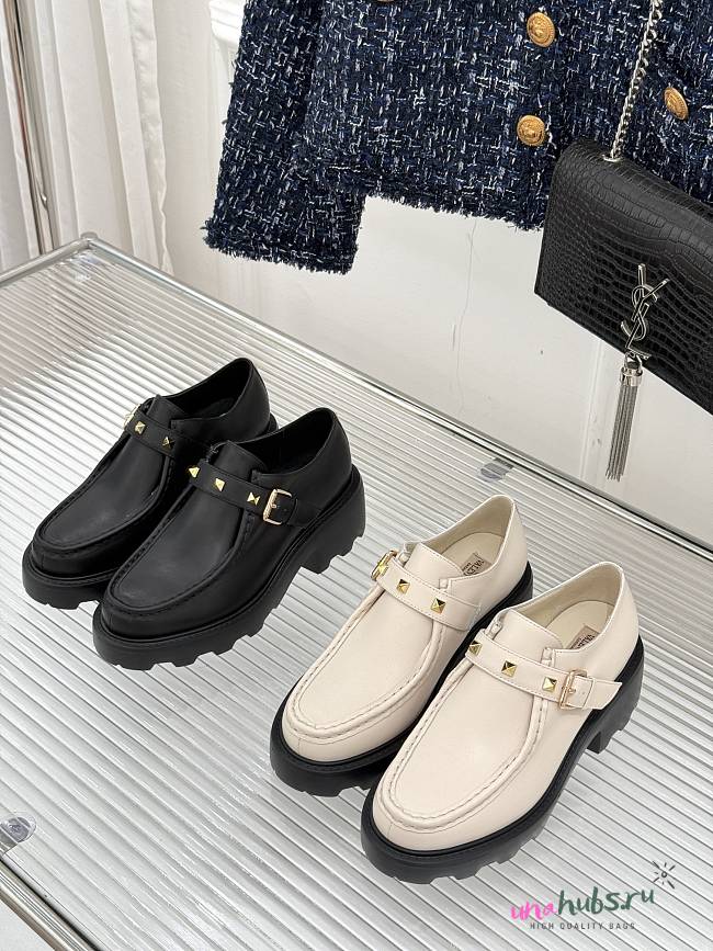 Valentino ROCKSTUD SINGLE MONK STRAP IN CALFSKIN 55MM - 1