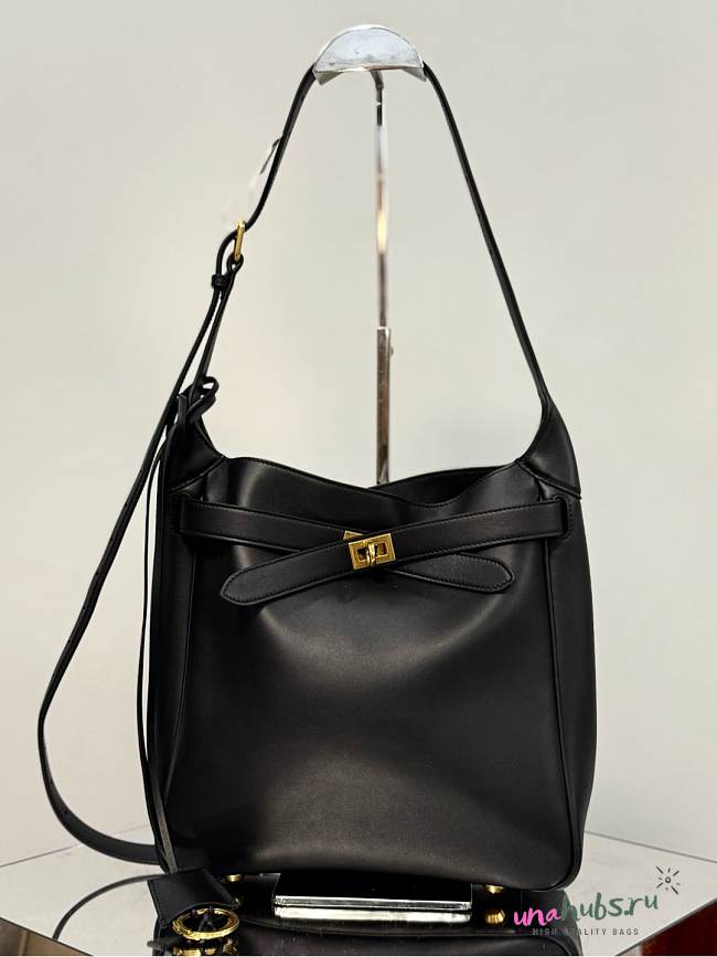 Balenciaga Bel Air Hobo Black Bag  - 1