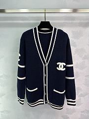 Chanel Navy Color Cardigan  - 1