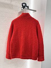 Chanel Red CC Logo Jacket - 6