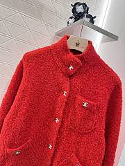 Chanel Red CC Logo Jacket - 4