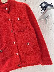 Chanel Red CC Logo Jacket - 5