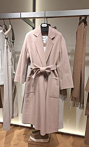 Max Mara Ludmilla Pink Long Coat - 4