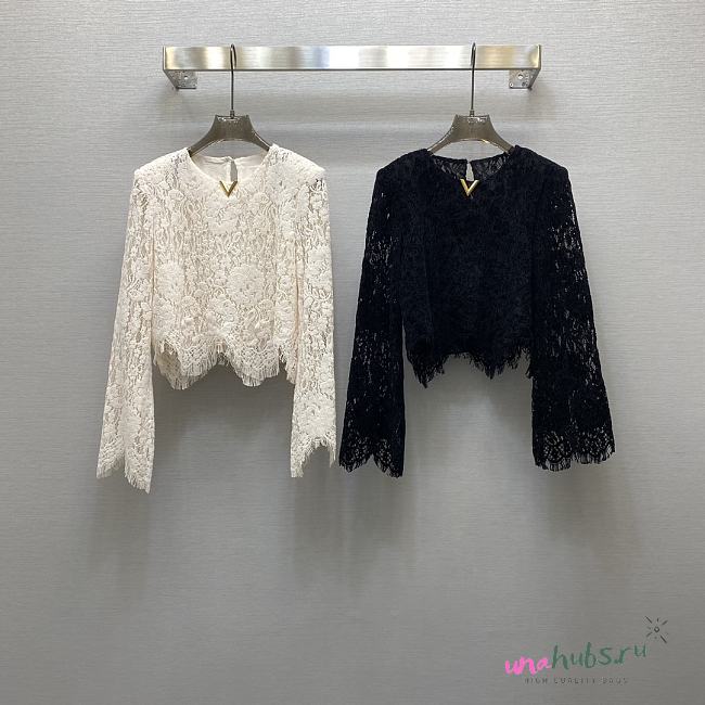 Valentino Lace Long Sleeves Top - 1