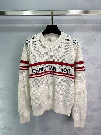 DIOR Round-Neck White Sweater