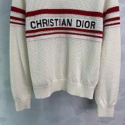 DIOR Round-Neck White Sweater - 3