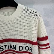 DIOR Round-Neck White Sweater - 2