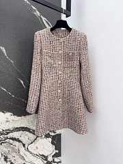 Chanel Tweed Pink Dress - 1