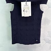 Chanel off shoulder shirt in navy - 6