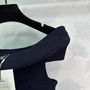 Chanel off shoulder shirt in navy - 3