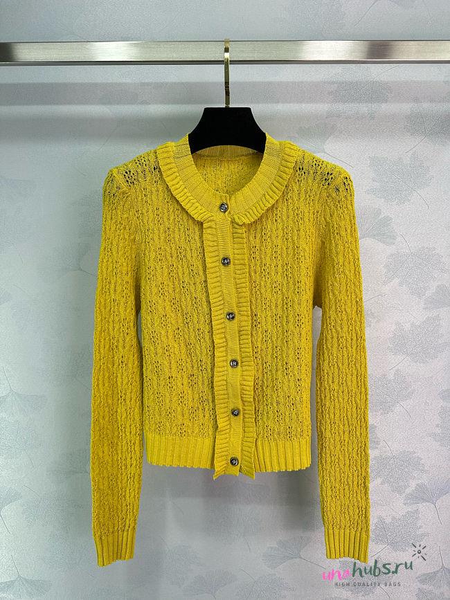 Chanel Yellow Cardigan - 1