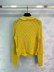 Chanel Yellow Cardigan - 2