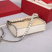 VALENTINO GARAVANI ROCKSTUD SMALL SHEARLING SHOULDER BAG - 22.5*5*16cm - 5