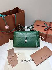 Loro Piana Extra Bag L27 Ostrich Leather - 27×10×16cm - 2