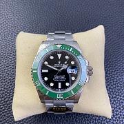 Rolex Submariner Date 41mm Stainless Steel Silver & Green - 1