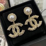 Chanel Gold & Pearl Earrings - 1