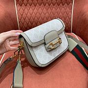 Gucci Horsebit 1955 mini beige / white Bag 20.5x14x5cm - 2