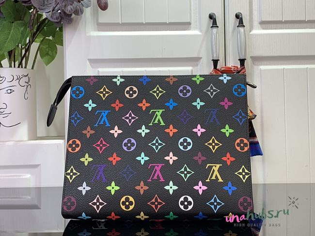 Louis Vuitton x Murakami Toiletry Pouch White  Monogram Canvas - 25.0 x 20.0 x 5.5 cm - 1