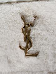 	 YSL Niki Large In White Shearling - 32x23x9cm - 5