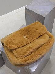 	 YSL NIKI Oversized in shearling brown - 47×34×16cm - 6