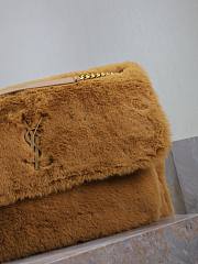 	 YSL NIKI Oversized in shearling brown - 47×34×16cm - 3