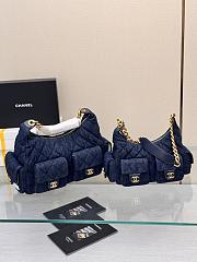 	 Chanel Jennie Denim Dark Blue Bag - 1
