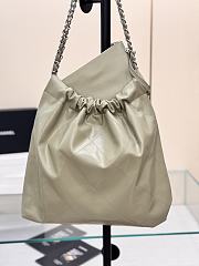 	 Chanel Medium 22 Bag Light Green Lambskin - 39x42×8cm - 3