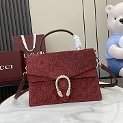 	 Gucci Dionysus Suede Red Bag - 29.5x20x10.5cm - 1