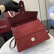 	 Gucci Dionysus Suede Red Bag - 29.5x20x10.5cm - 2