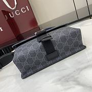 Gucci Super mini GG bag in black Supreme canvas - 18.5x 13.5x7cm - 4
