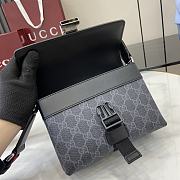 Gucci Super mini GG bag in black Supreme canvas - 18.5x 13.5x7cm - 2