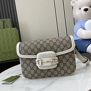 Gucci GG Horsebit 1955 Soft small shoulder bag - 25.9x 17.5x 9.9cm - 3