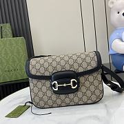 Gucci GG Horsebit 1955 Soft small shoulder bag - 25.9x 17.5x 9.9cm - 2