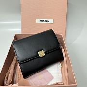 Miu Miu Brown Leather 3 Fold Wallet - 2