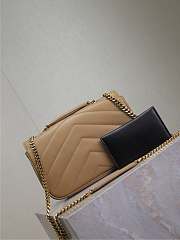 YSL LOULOU small in beige MATELASSE lambskin - 24 x 14 x 6 CM  - 5