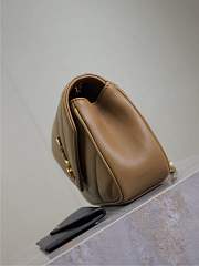 YSL LOULOU small in beige MATELASSE lambskin - 24 x 14 x 6 CM  - 2