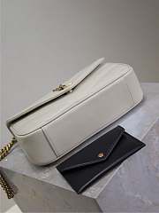 	 YSL LOULOU small in white MATELASSE lambskin - 24 x 14 x 6 CM - 5