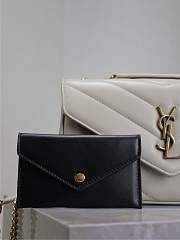 	 YSL LOULOU small in white MATELASSE lambskin - 24 x 14 x 6 CM - 3