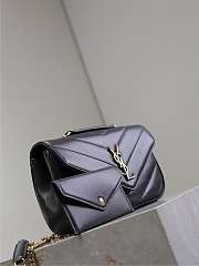 	 YSL LOULOU small in black MATELASSE lambskin - 24 x 14 x 6 CM - 5