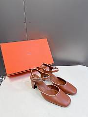 Hermes Escarpines Kamilla 60 Brown - 1