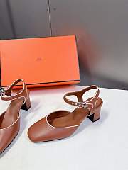 Hermes Escarpines Kamilla 60 Brown - 6