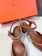 Hermes Escarpines Kamilla 60 Brown - 4