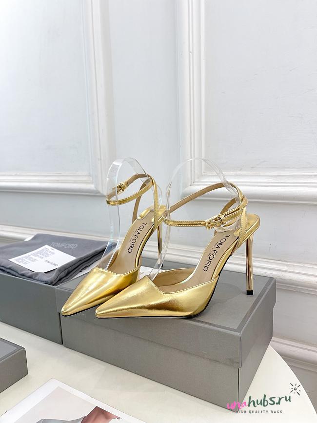 Tom Ford leather slingback pumps - 1