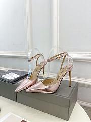 Tom Ford snake leather slingback pumps - 1