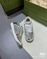 Gucci Screener GG Metallic Leather Sneaker - 2