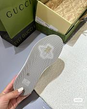 Gucci Screener GG Metallic Leather Sneaker - 3